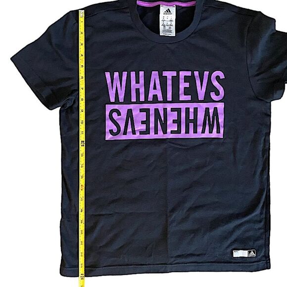 Adidas Women's Size Medium T-shirt New Whatevs Sarcastic Shirt Classic Basic - Picture 3 of 8